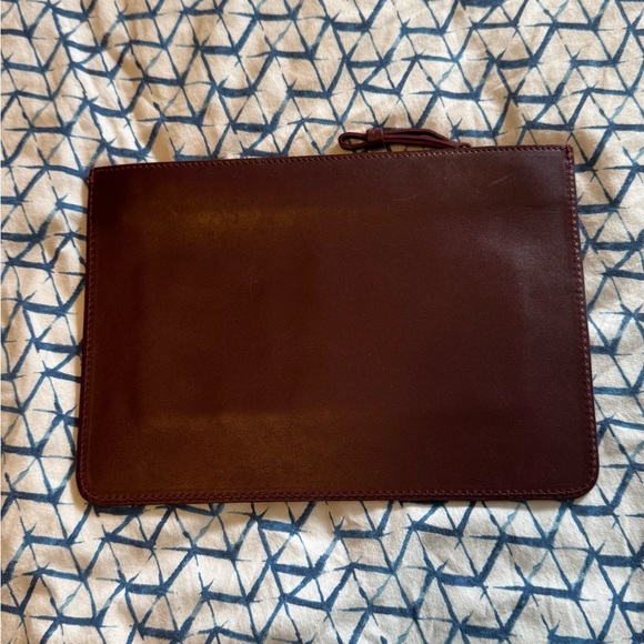 Mehry Mu Burgundy Leather Clutch - Picture 2 of 5